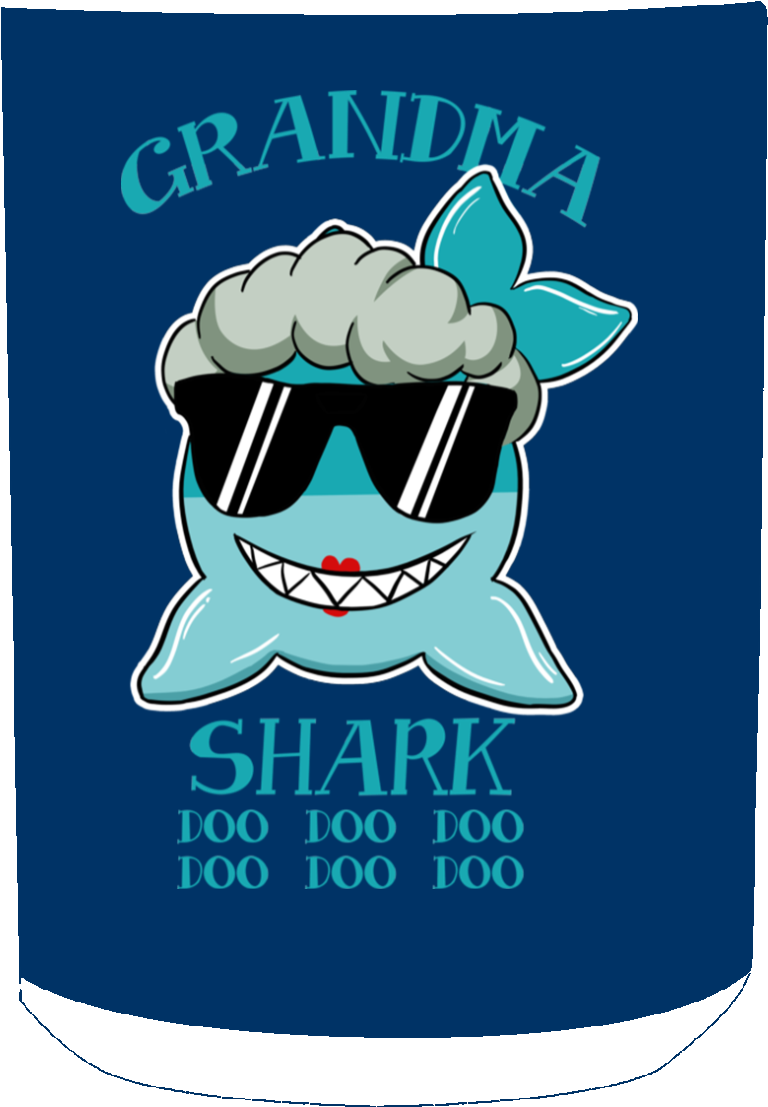 Deep Sea Lovely Color Grandma Shark Mug - Mug Clipart (1155x1155), Png Download