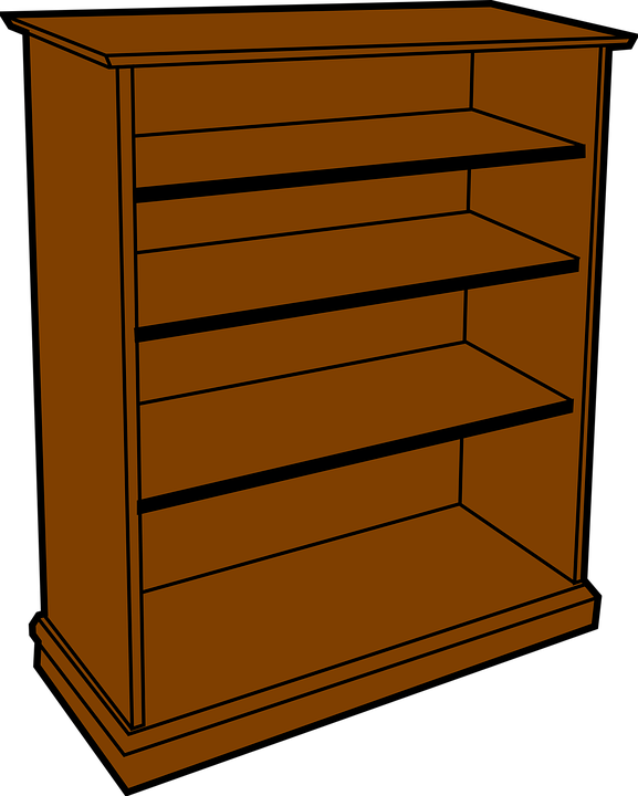Wood Cabinet Cliparts 11, Buy Clip Art - Clipart Shelf - Png Download (577x720), Png Download