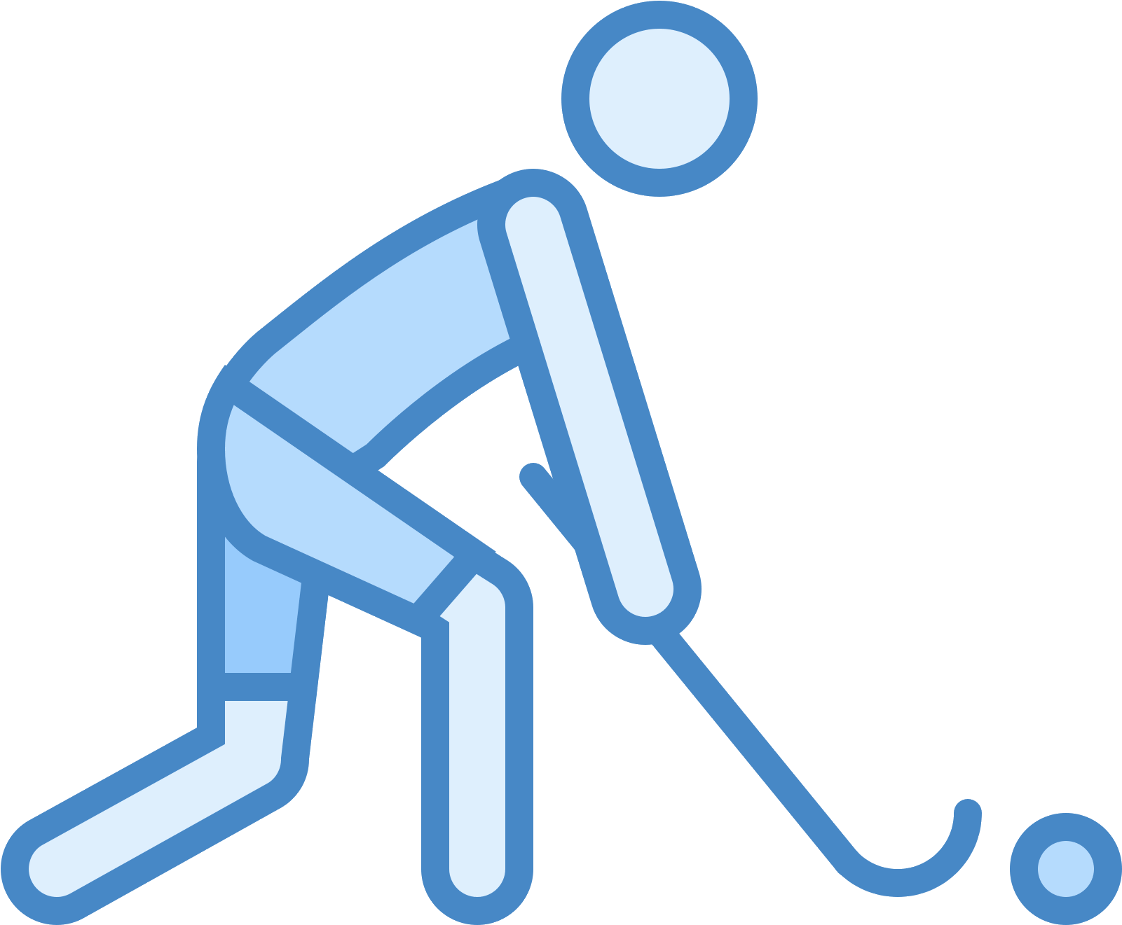 Field Hockey Icon - Ice Hockey Clipart (1600x1600), Png Download