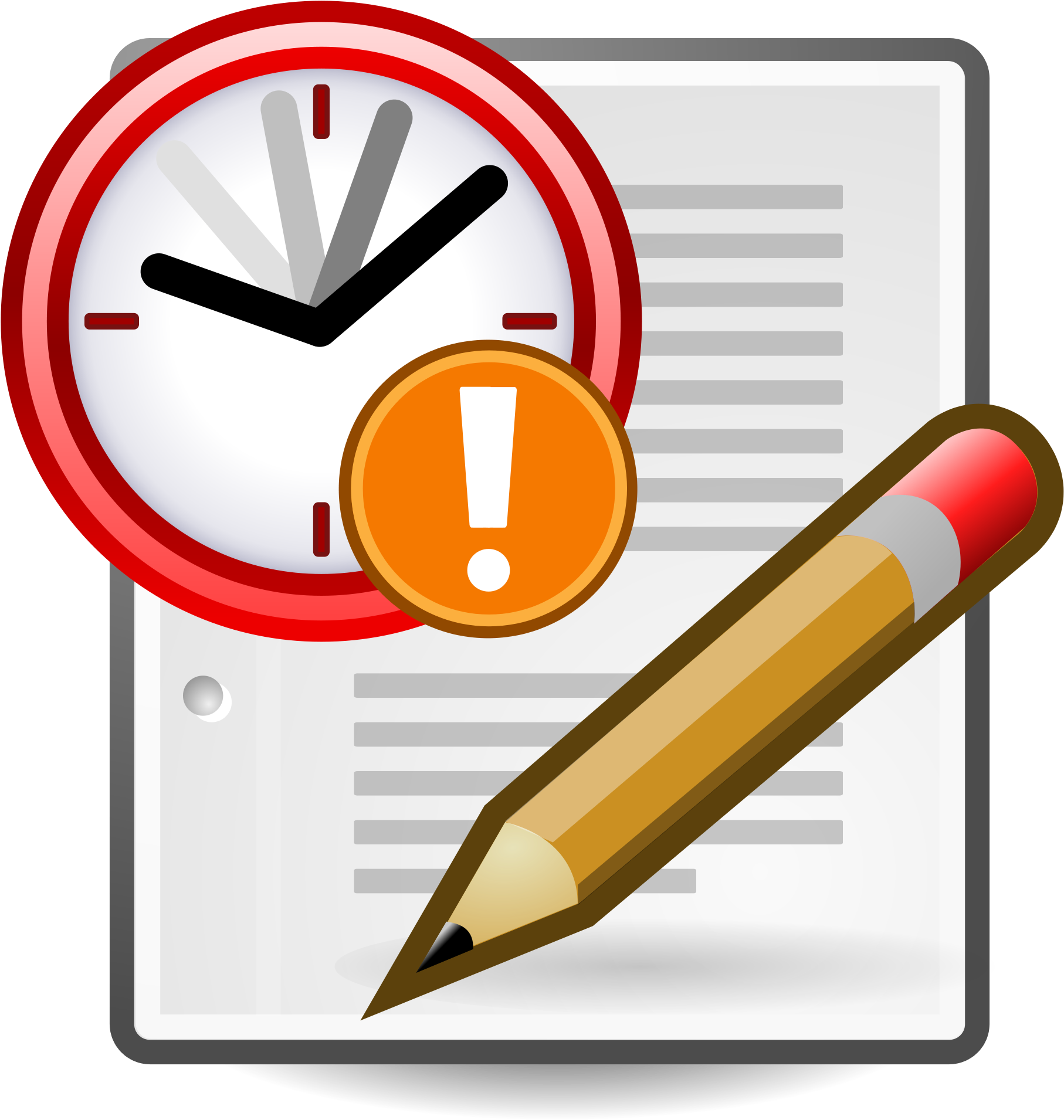 Office Supplies Clipart 18, Buy Clip Art - Informe De Investigacion Dibujo - Png Download (2000x2000), Png Download