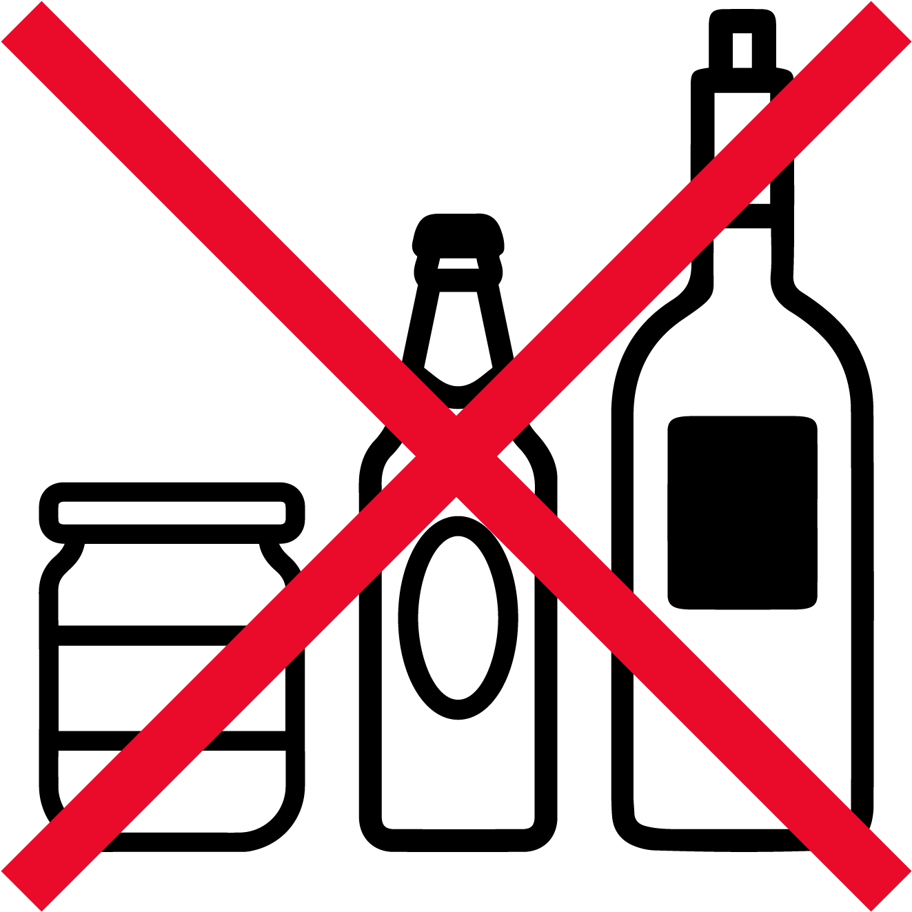 Unfortunately We Cannot Accept Glass Right Now Clipart (1500x1500), Png Download