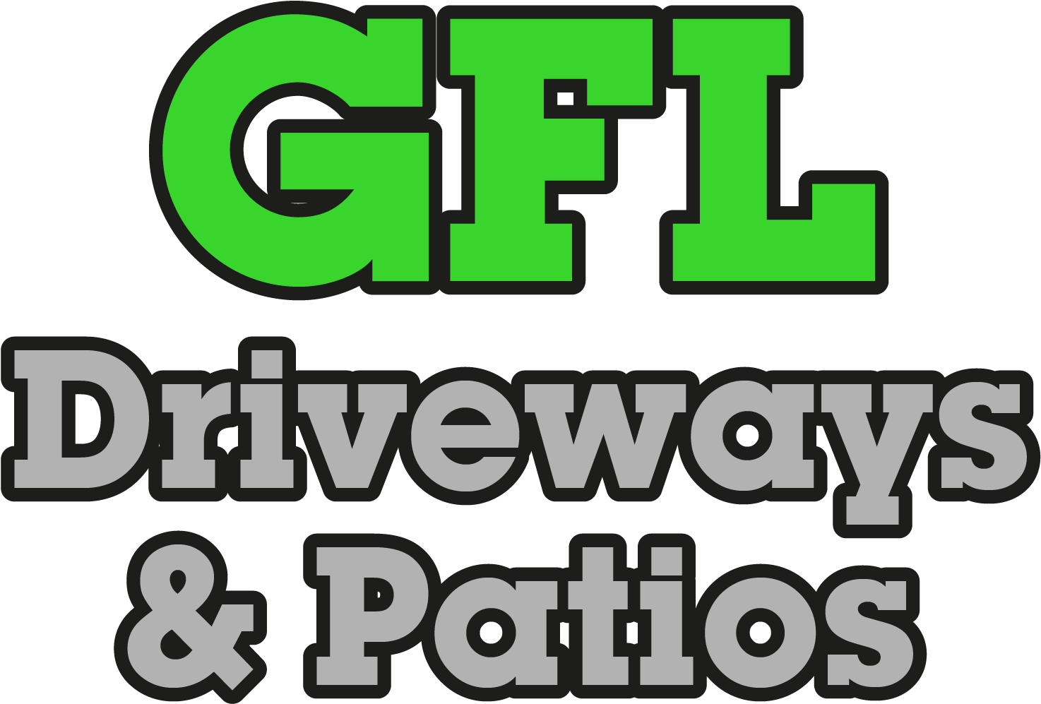 Gfl Driveways & Patios Logo - Block Paving Clipart (1511x1102), Png Download