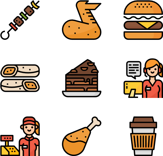 Fast Food Clipart (600x564), Png Download