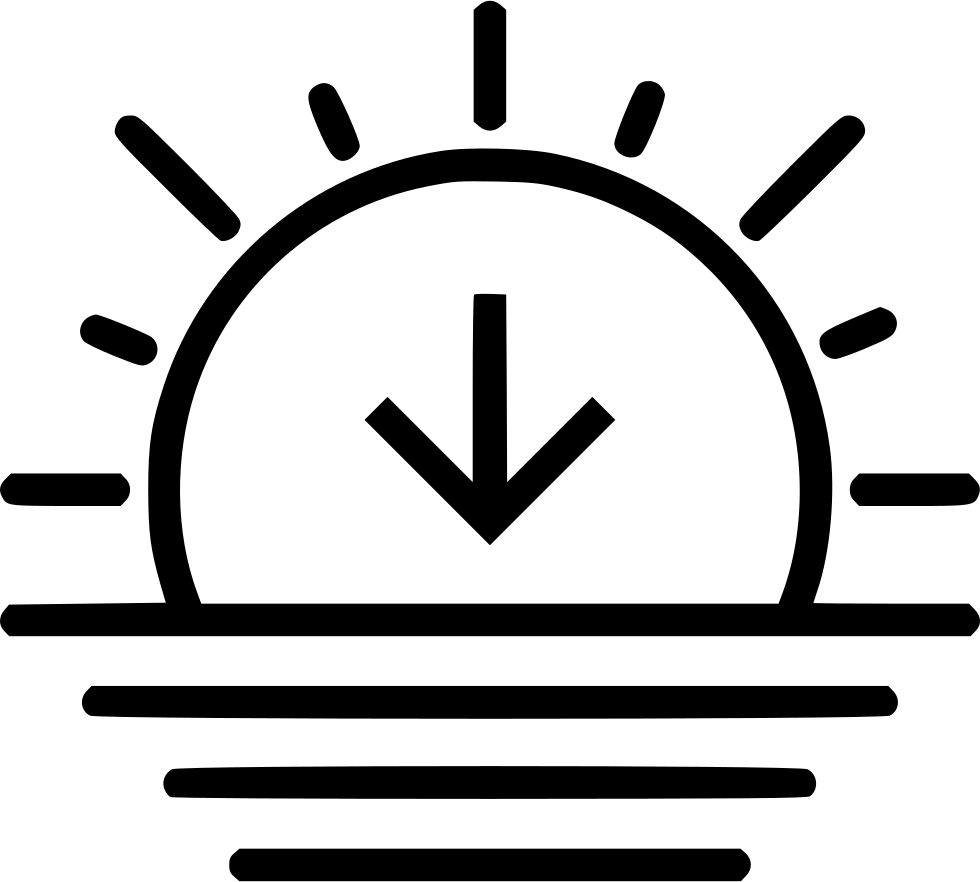 Sunset Comments - Sunset Icon Png Clipart (980x882), Png Download