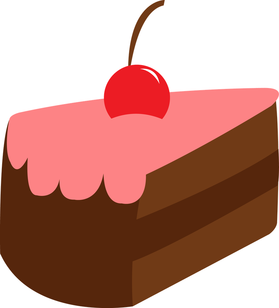 Minus Say Hello Clip Art Desserts Pinterest - Dibujo Pedazo De Pastel - Png Download (900x994), Png Download