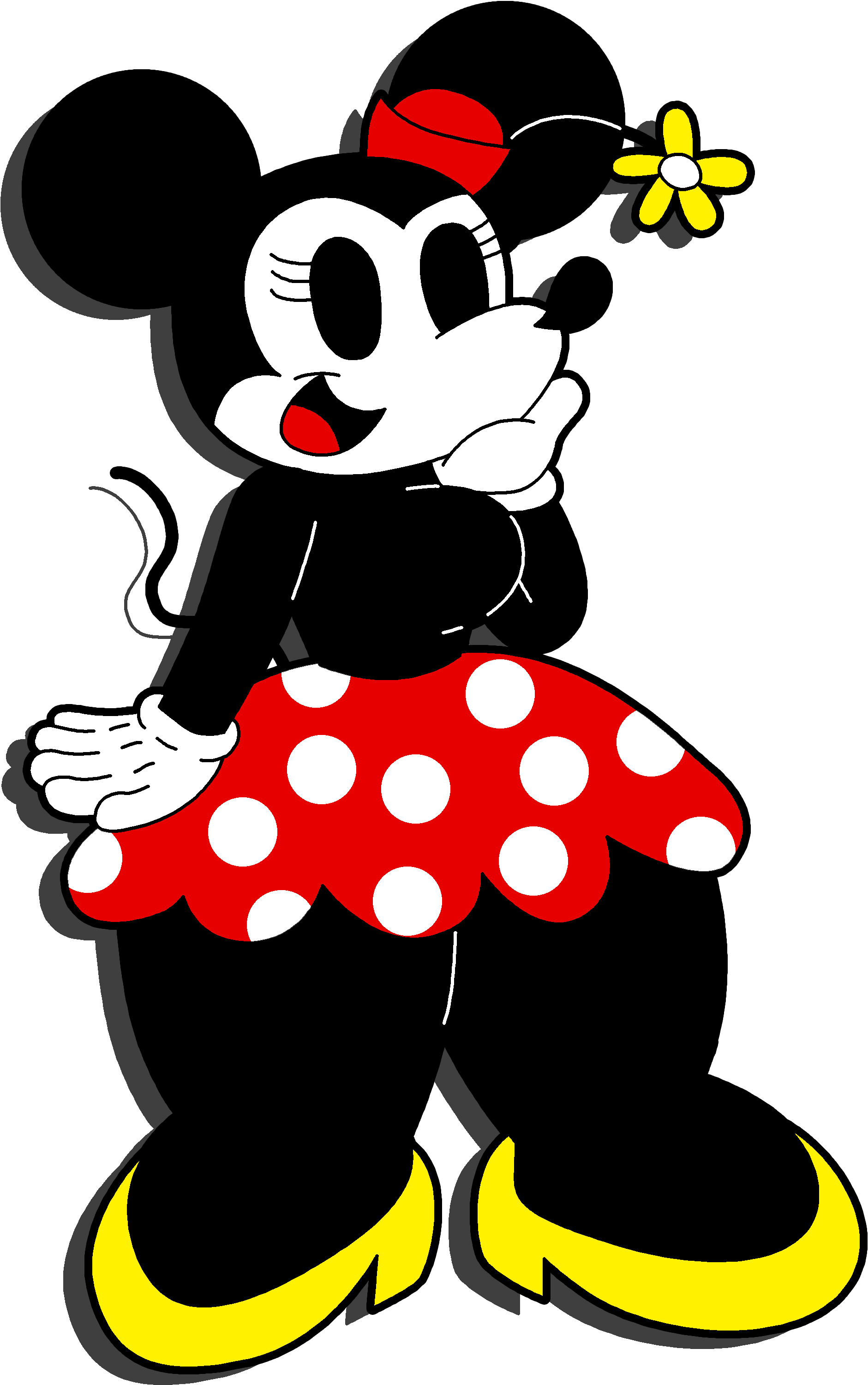 Minnie Mouse Character Clip Art - Minnie Mouse - Png Download (2220x3148), Png Download