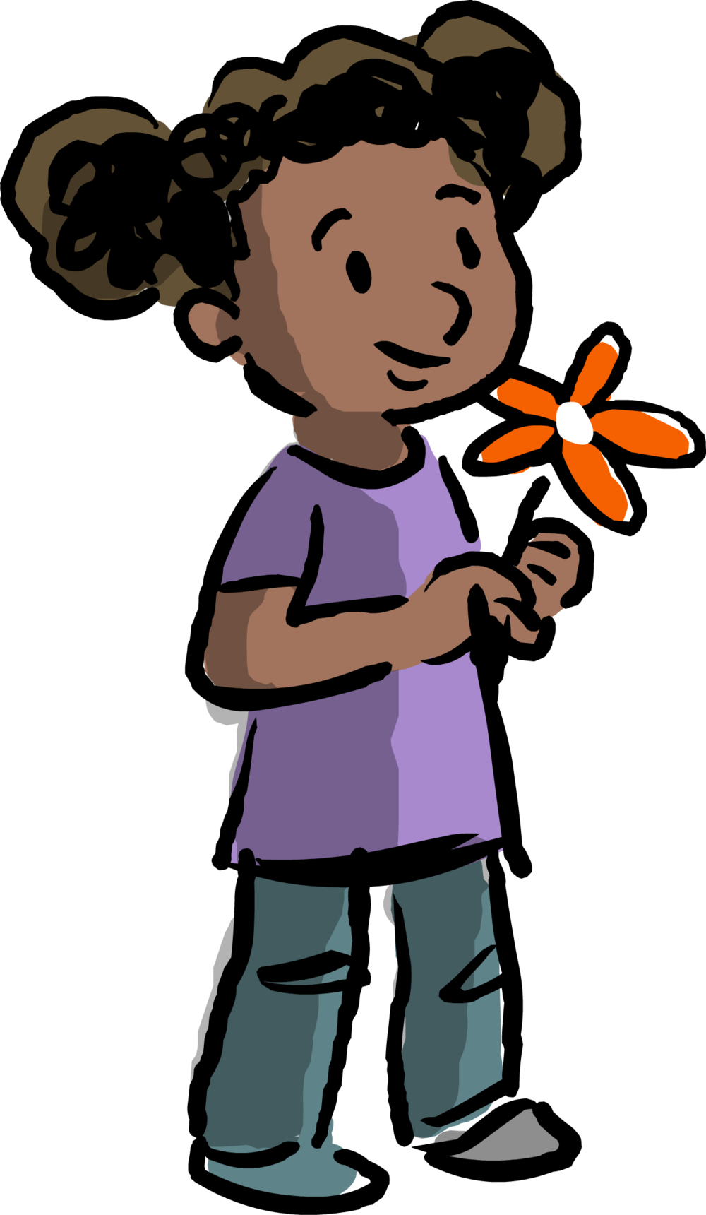 There Are Five Steps To The Challenge - Child Clipart (1000x1720), Png Download