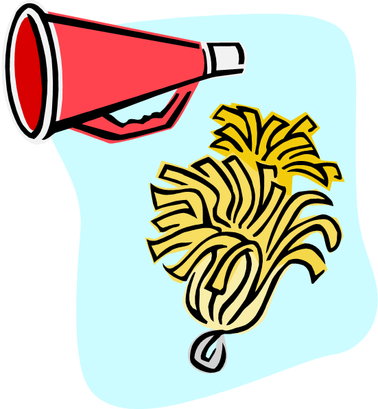 Cheerleading Volleyball - Clip Art - Png Download (551x597), Png Download