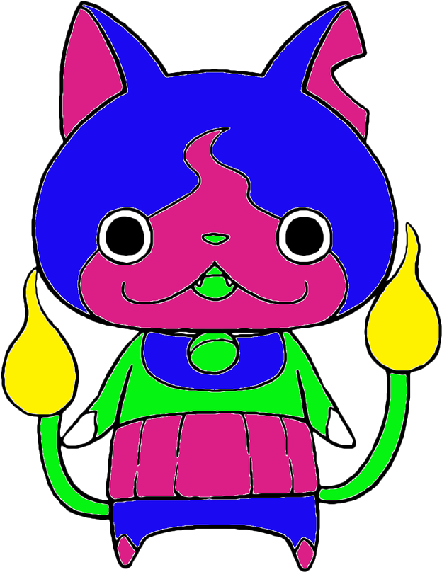Neonyan - Yokai Cat Clipart (1146x1125), Png Download