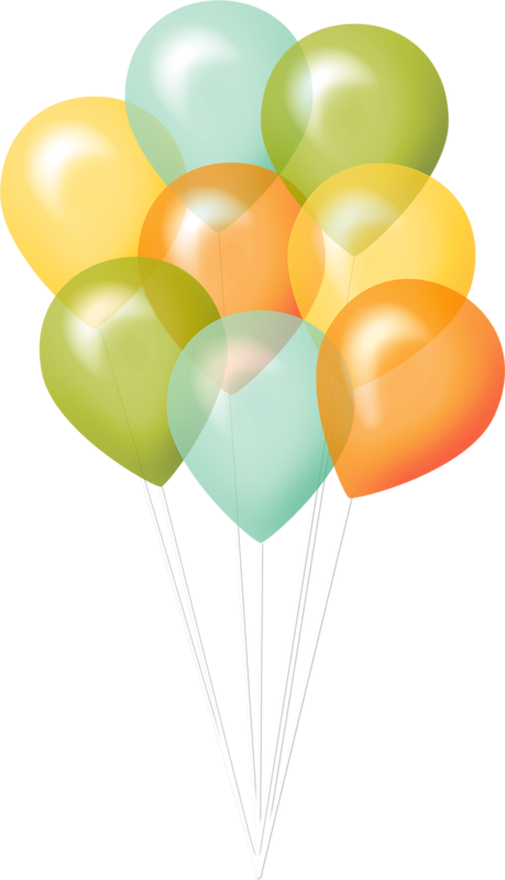 Ballons,globos,balloons Clipart Smiley, Birthday Clips, - Balloons Cartoon Transparent - Png Download (459x800), Png Download