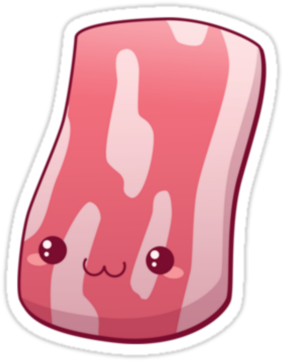 Kawaii Bacon Clipart (1024x1024), Png Download