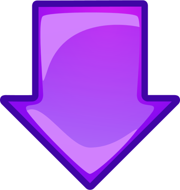 Wrestling With The Devil - Purple Down Arrow Png Clipart (600x635), Png Download