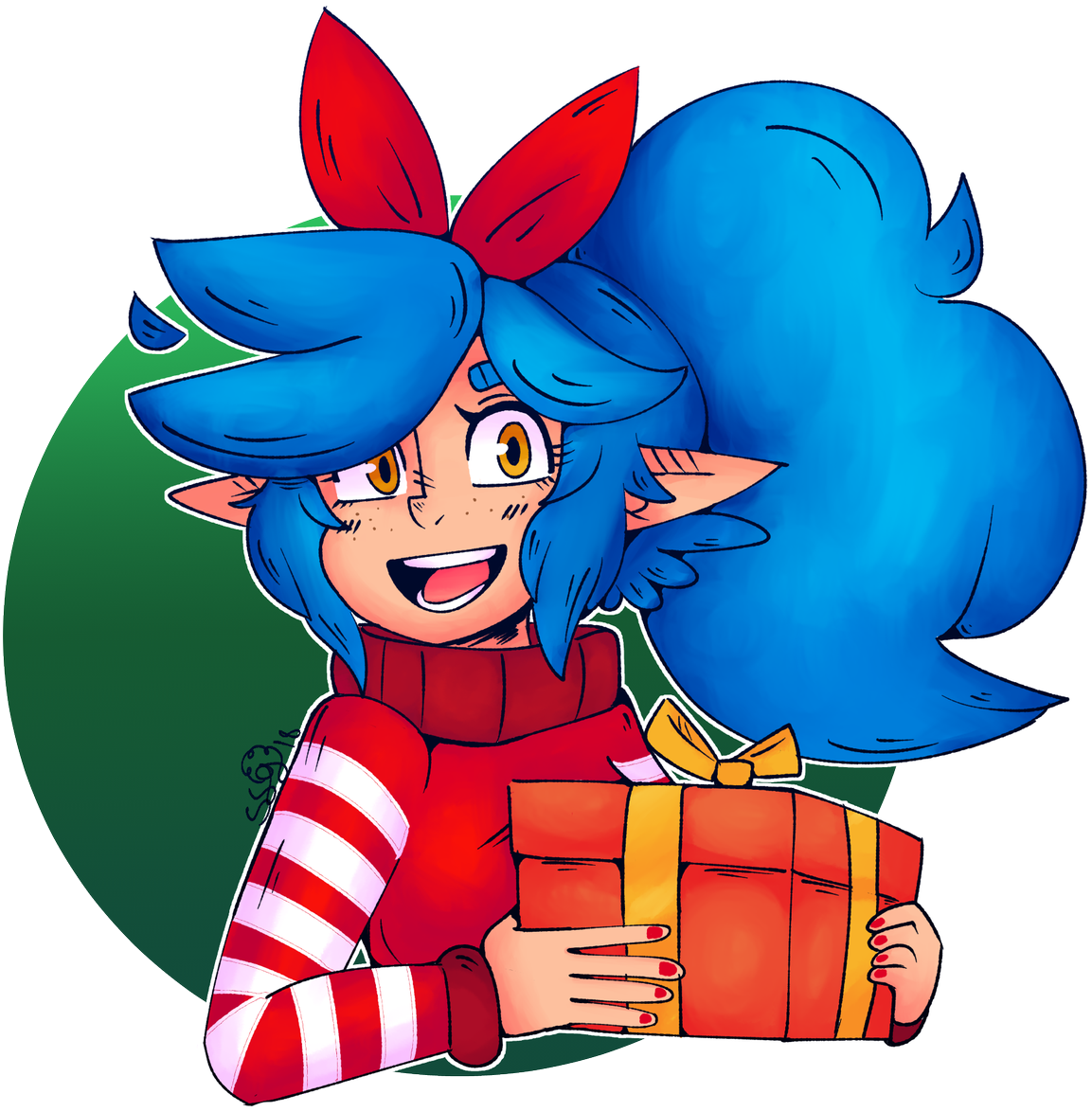 I Brought Back Sunny Mccloud Back For Christmas And Clipart (1187x1200), Png Download