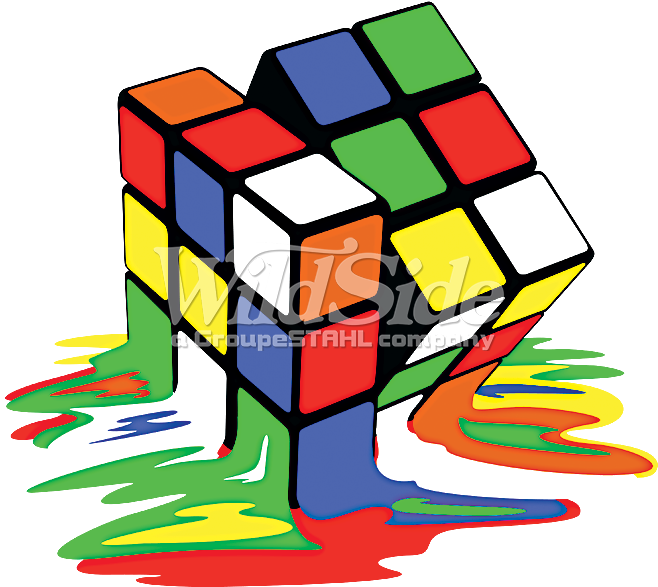 Melting Rubik's Cube - Rubiks Cube Melting Hoodie Clipart (675x675), Png Download
