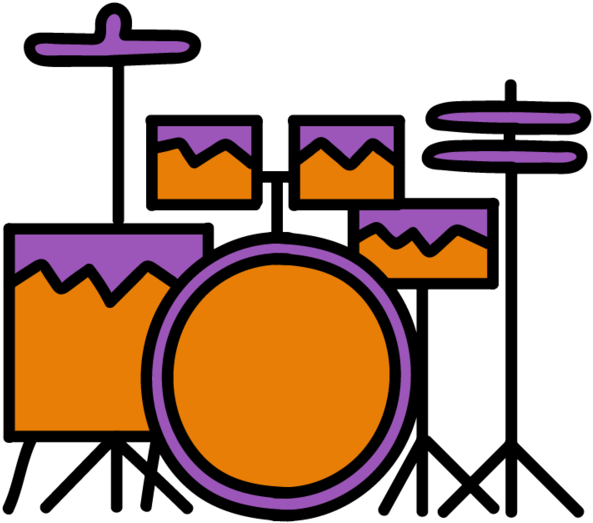 Melteddrums - Portable Network Graphics Clipart (1000x1000), Png Download