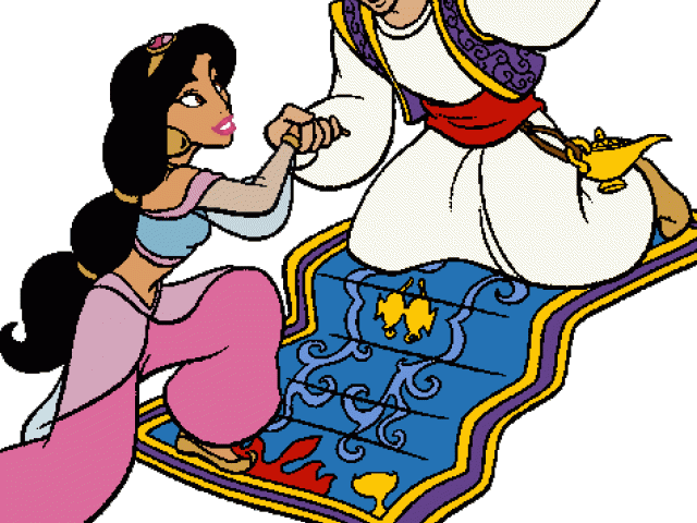 Princess Jasmine Clipart Yellow - The Walt Disney Company - Png Download (640x480), Png Download