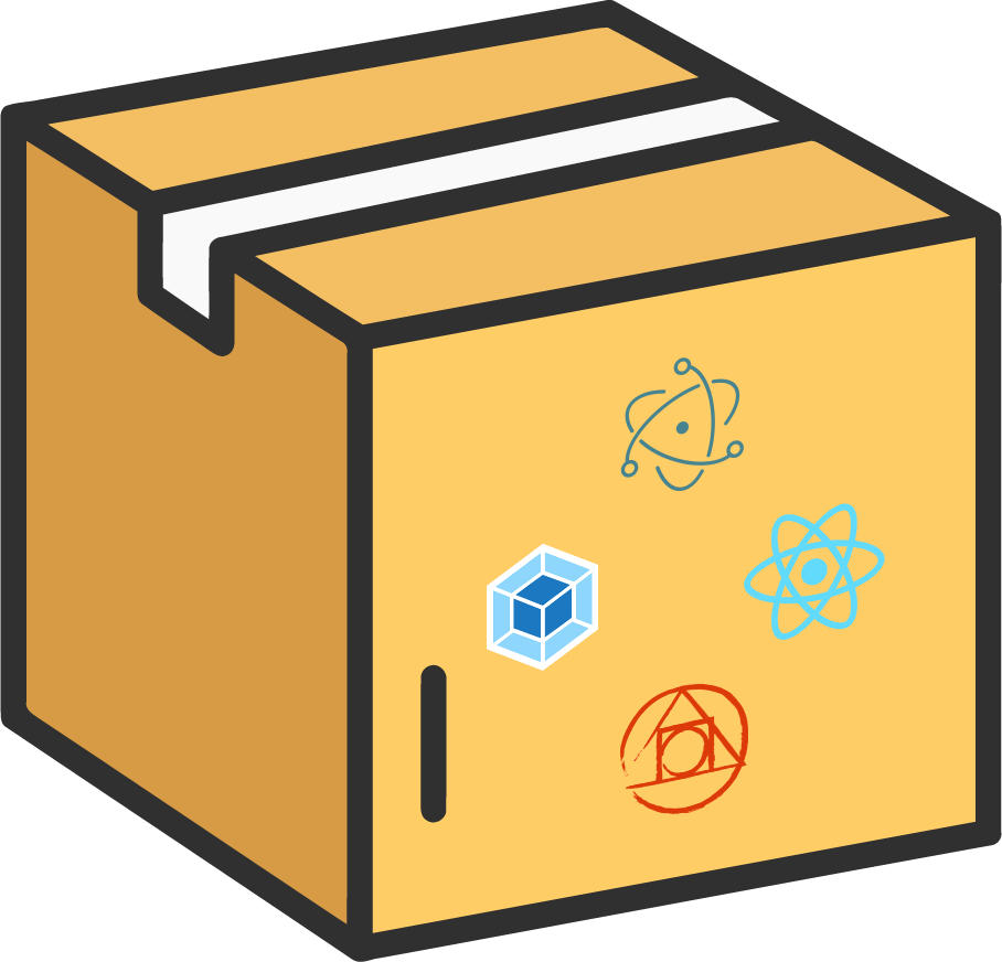 Electron React Webpack Boilerplate - Box Clipart (908x872), Png Download