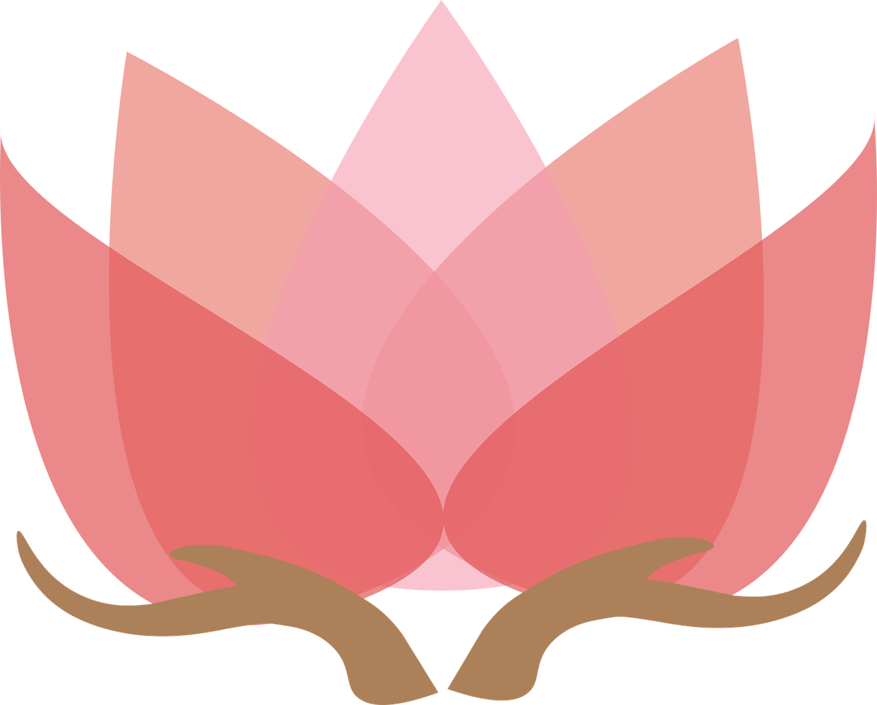 Lotus With Hands Lotus Design Png Image - Flor De Loto Png Clipart (1280x1029), Png Download