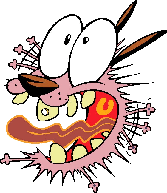 Agora Falando Sério, Muitas Pessoas Esquecem O Significado - Courage Cowardly Dog Png Clipart (560x647), Png Download