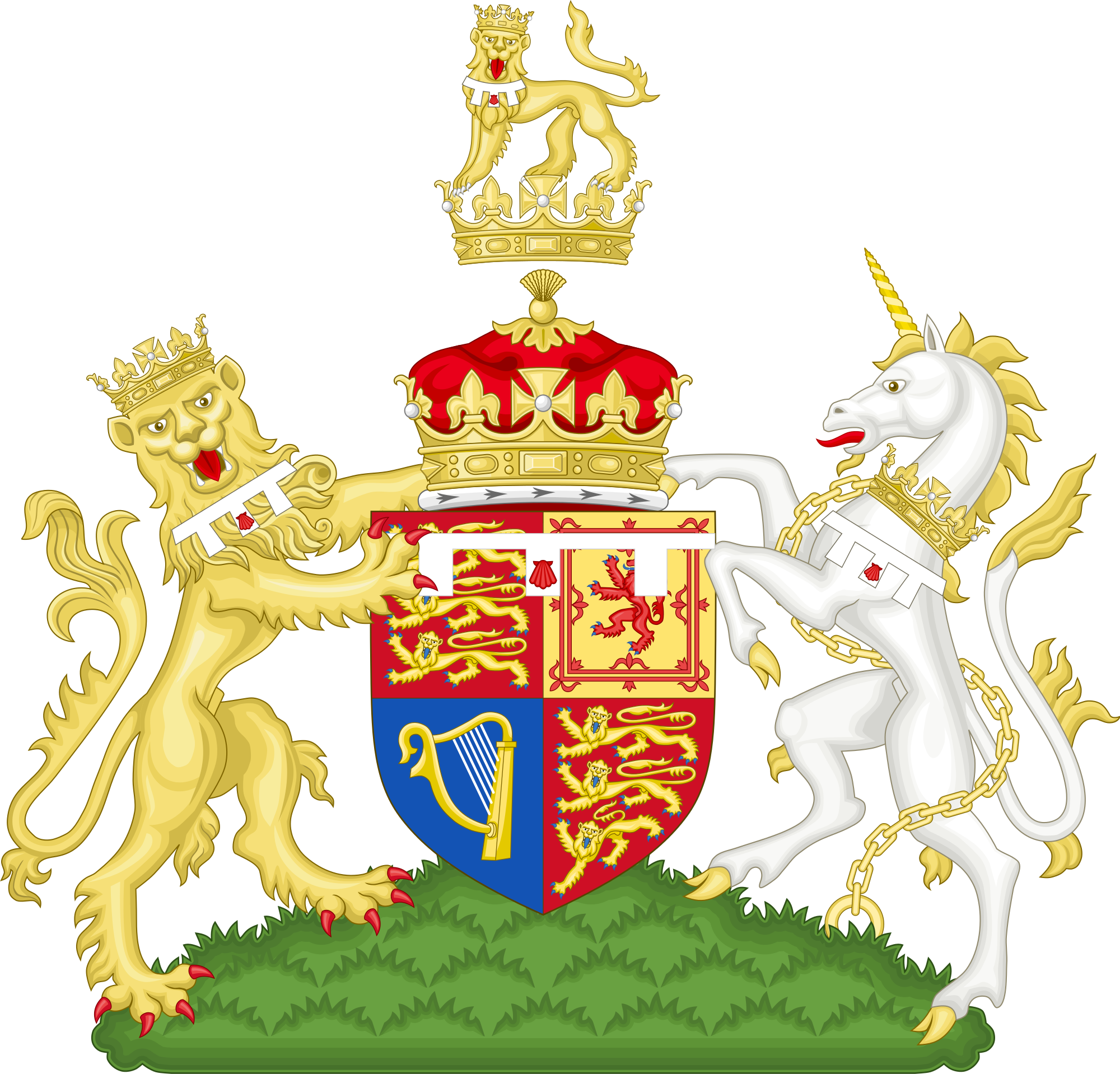 Clip Transparent Download File Coat Of Arms William - Harry And Meghan Coat Of Arms - Png Download (2000x1918), Png Download