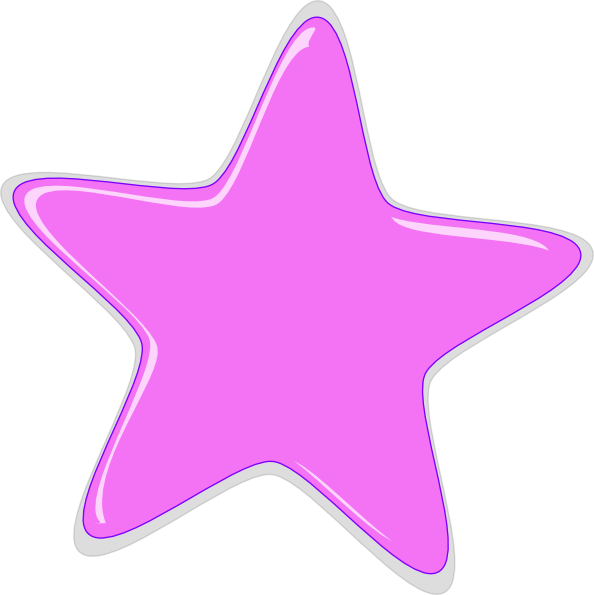 Purple Star Clipart - Png Download (594x595), Png Download