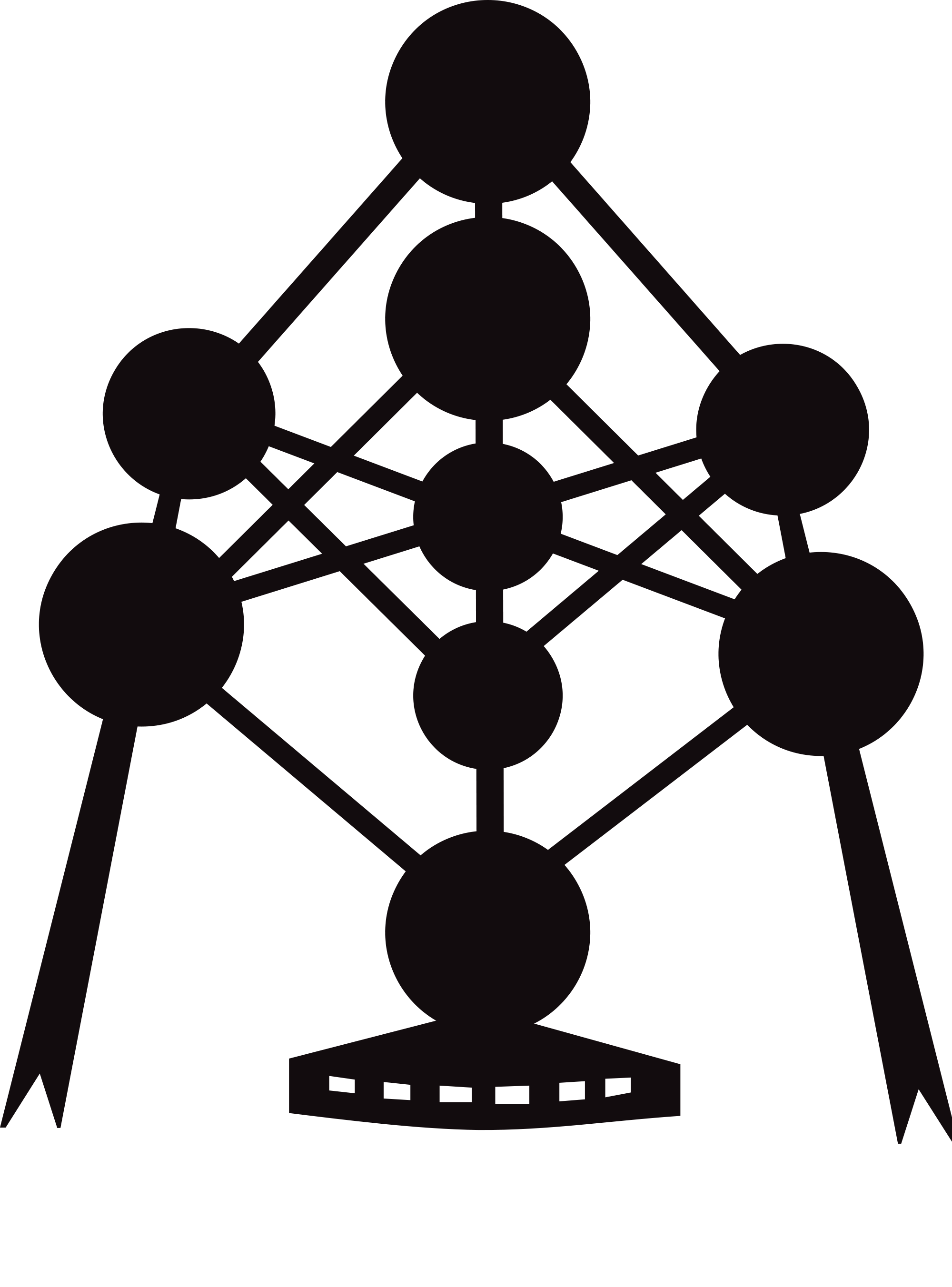 Belgian Road Sign S35 - Atomium Clipart (2000x2704), Png Download