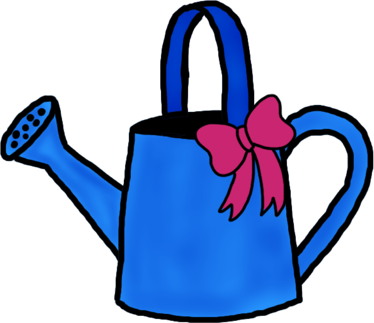 Watering Cans - Garden Clipart (1251x1105), Png Download