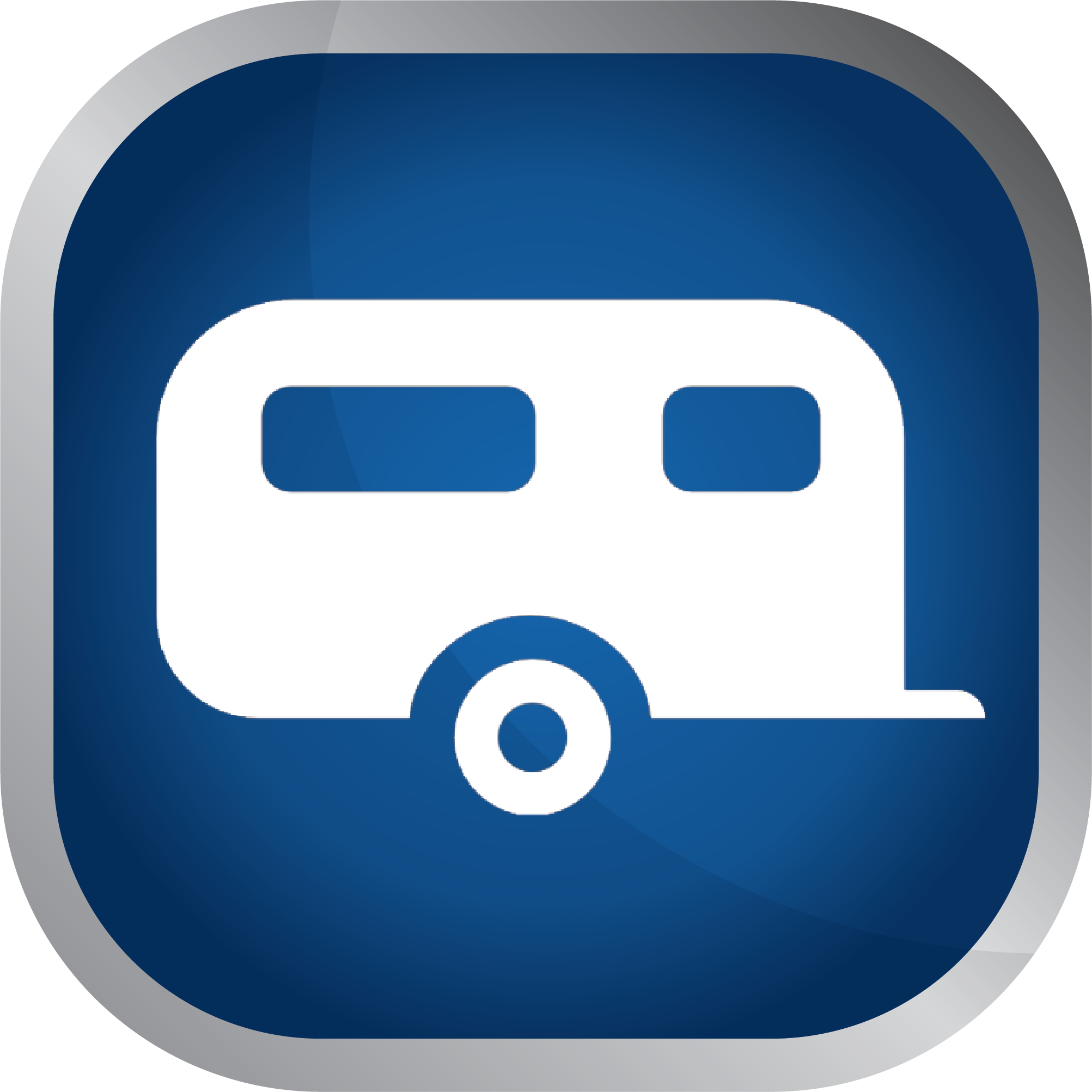 Bobil/caravan - Pictogram Camping Clipart (2005x2005), Png Download