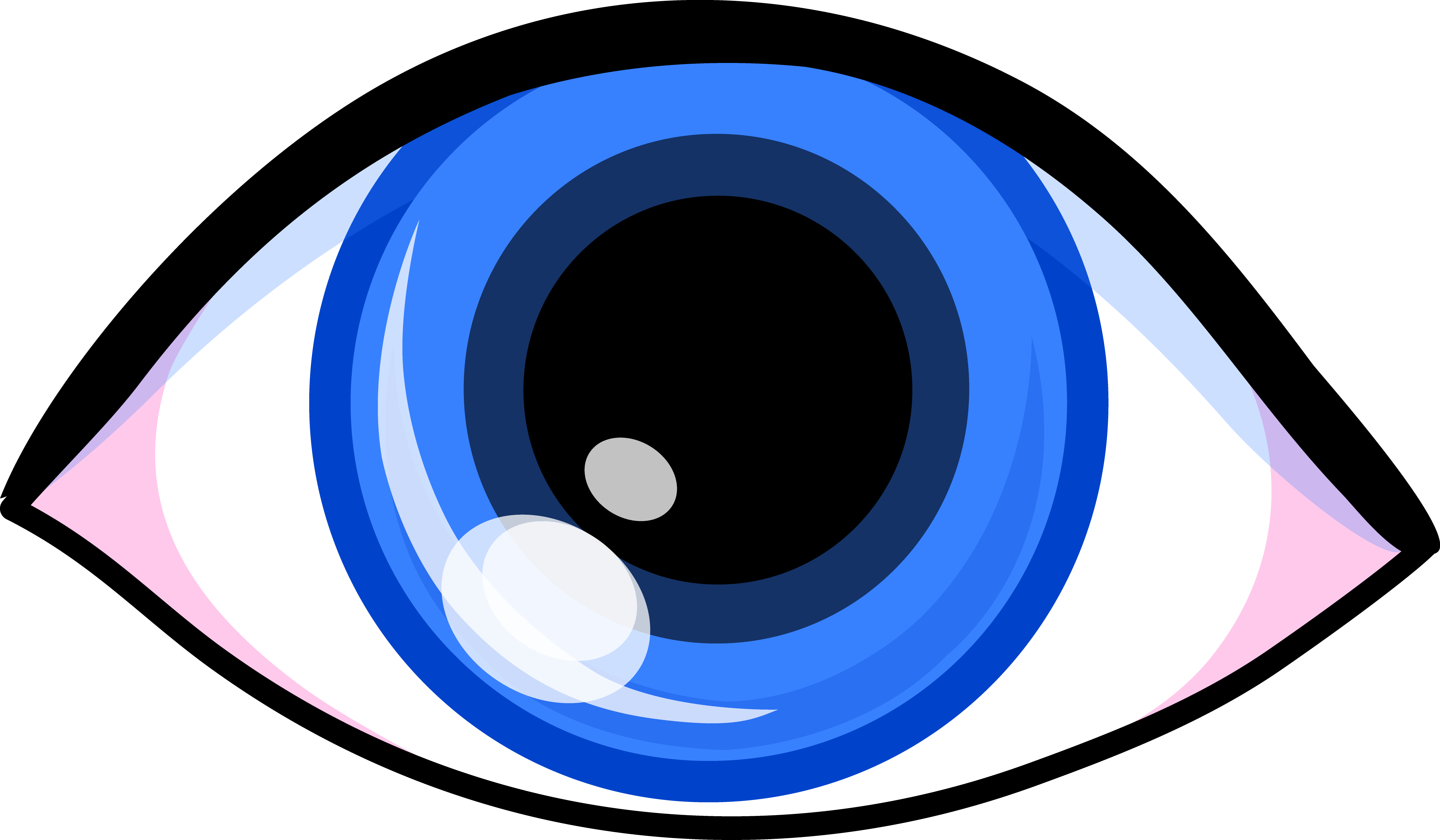 Clipart - Cartoon Eye - Png Download (5076x2962), Png Download