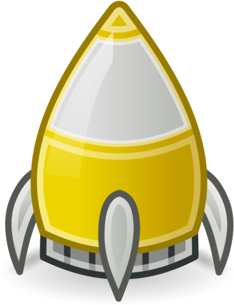 Yellow Rocket Clipart (1000x1000), Png Download
