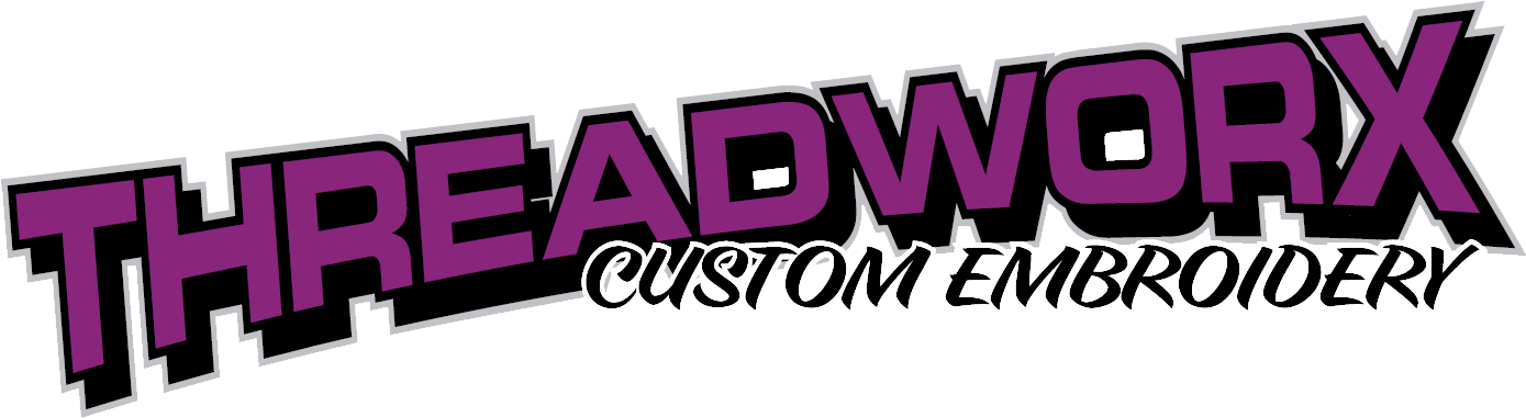 Threadworx Custom Embroidery Threadworx Custom Embroidery - Embroidery Clipart (1388x390), Png Download