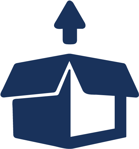 Vacuum Packaging Solutions - Open Box Icon Png Clipart (667x542), Png Download