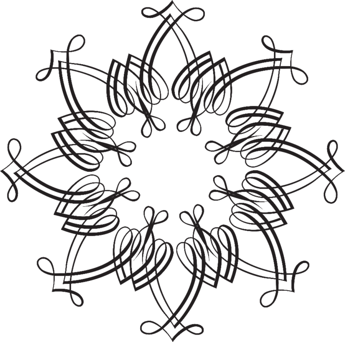 Flourish - Calligraphy Clipart (699x693), Png Download