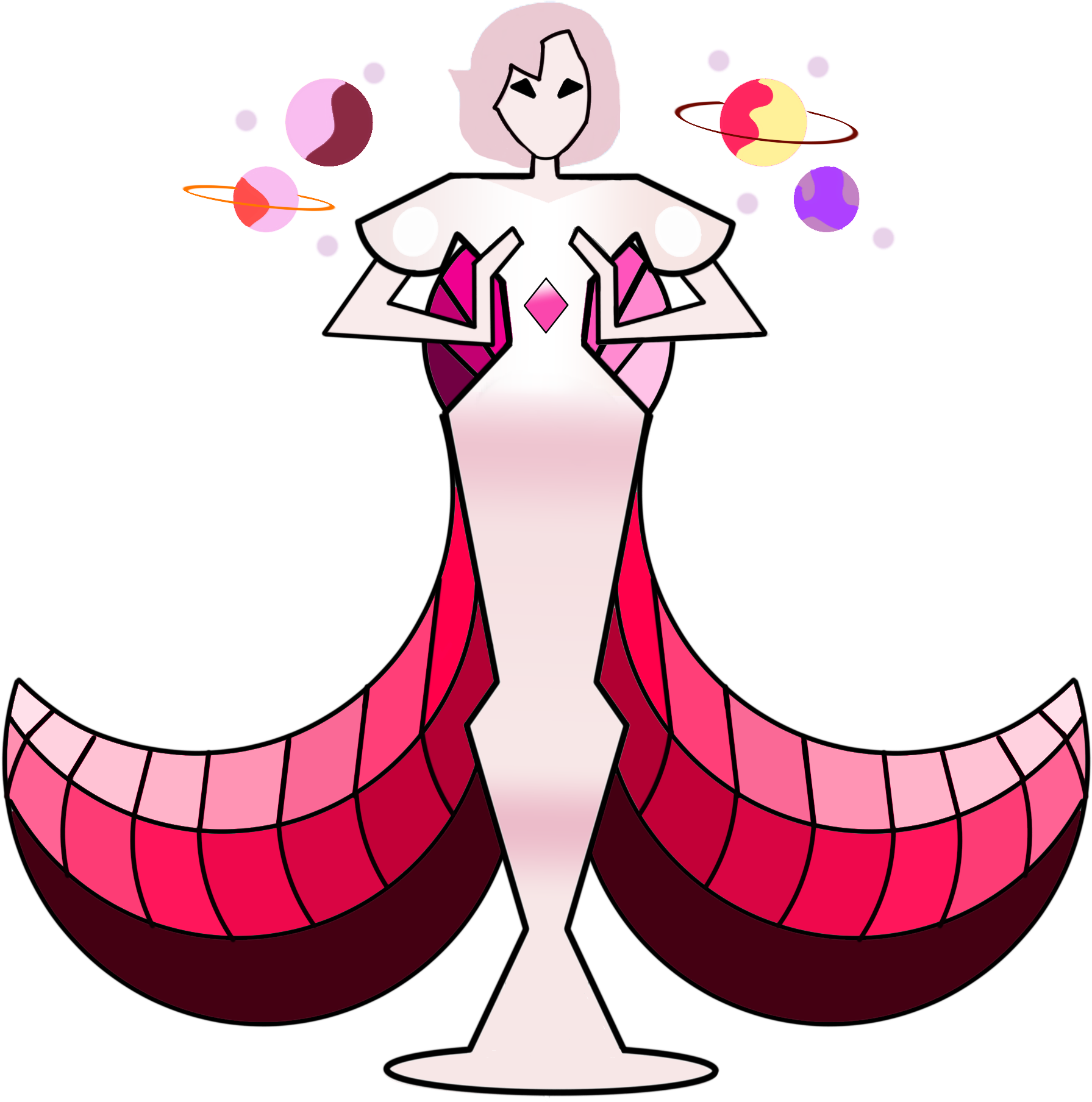 Pink Star Diamond Clipart (1806x1837), Png Download