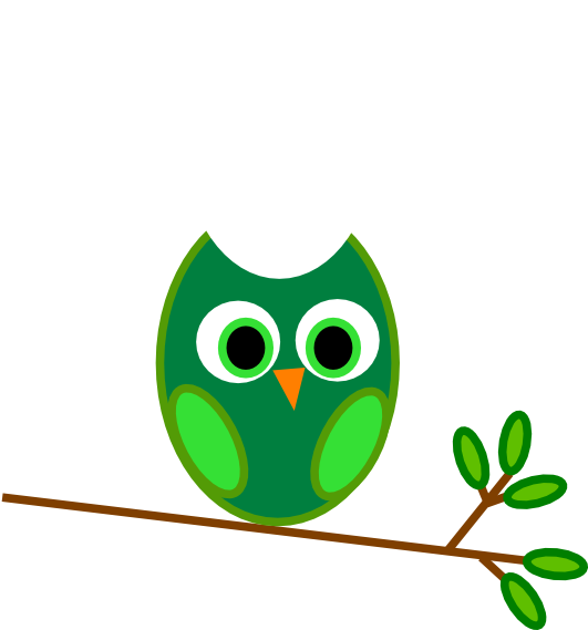 Green And Pink Pregnant Silhouette Clipart - Owl Clip Art - Png Download (600x568), Png Download