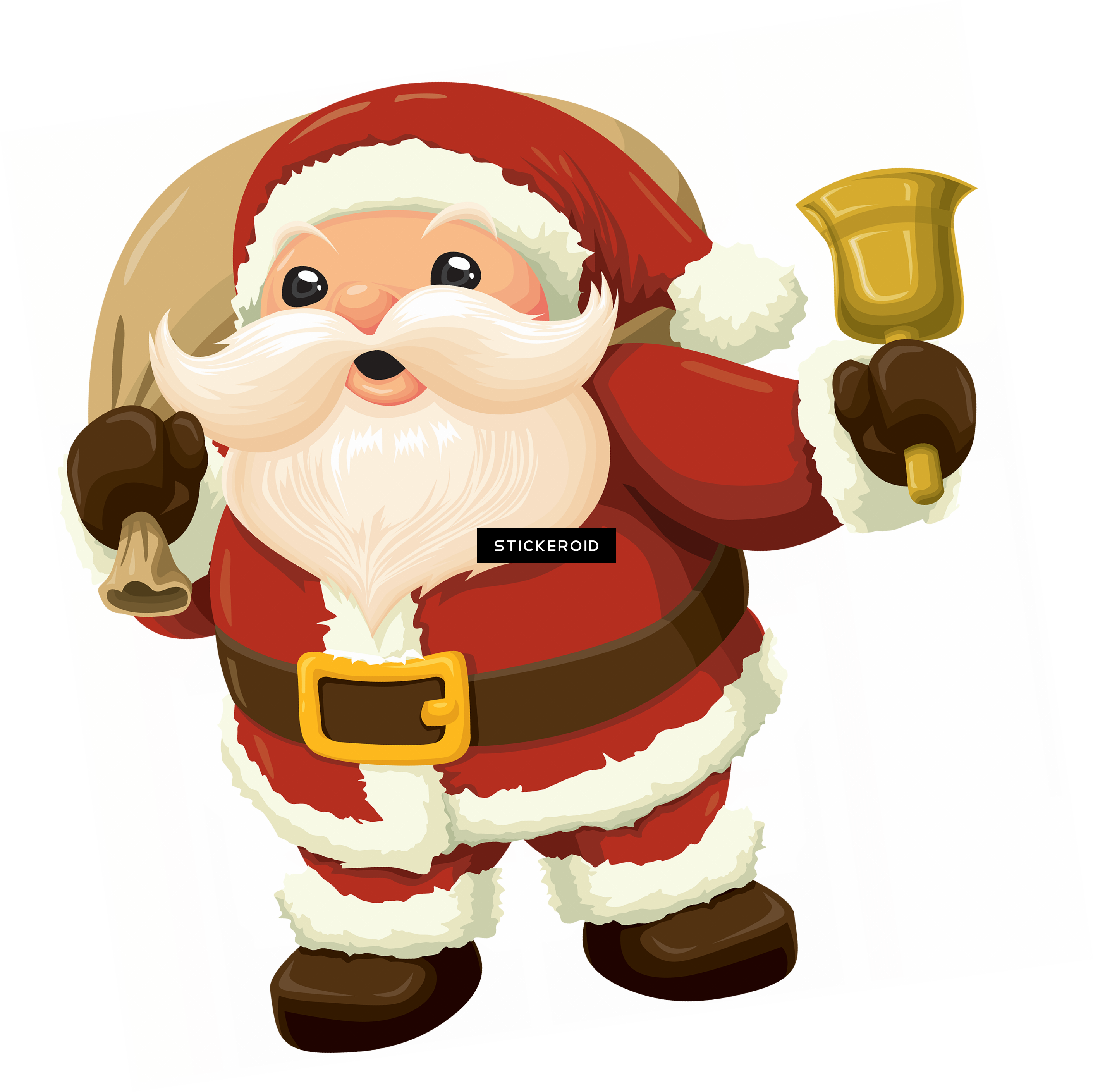 Santa Claus Holidays - Wall Tapestry Wall Decor Christmas Gift Santa Claus Clipart (2822x2819), Png Download