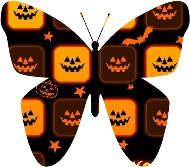 The Community For Graphics Enthusiasts Clip Library - Halloween Butterfly Clipart - Png Download (640x640), Png Download