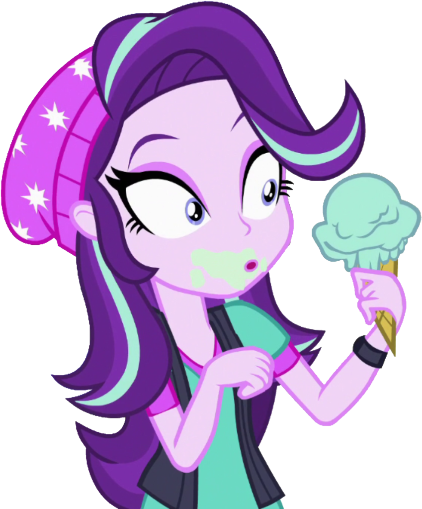 Thebarsection, Beanie, Clothes, Dessert, Equestria - Starlight Glimmer Equestria Girl Magic Mirror Clipart (865x1024), Png Download
