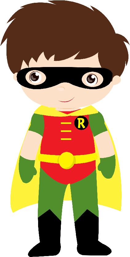 Doctors Clipart Hero - Batman E Robin Cute - Png Download (673x900), Png Download