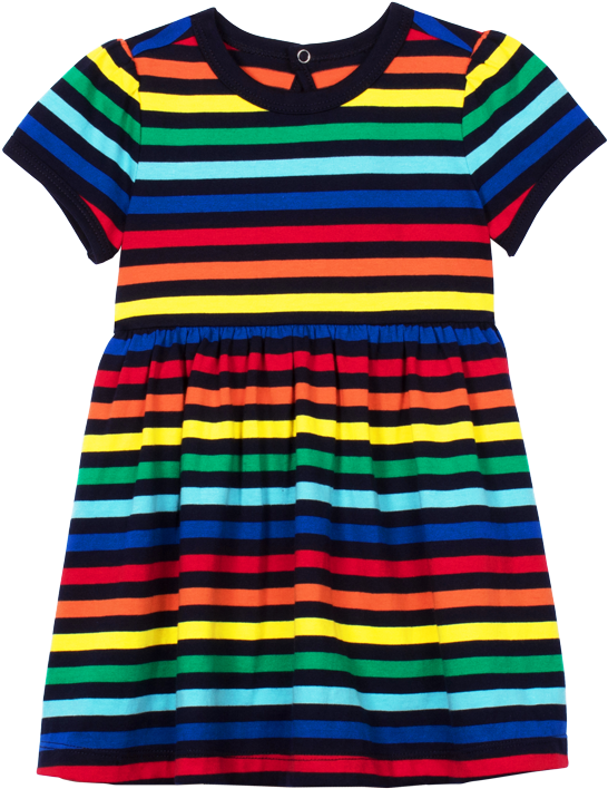 Stripes Clipart Striped Dress - Day Dress - Png Download (715x749), Png Download