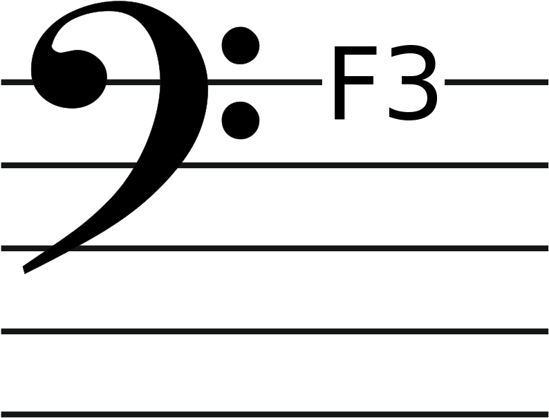 Subbass Clef With Ref - Subbass Clef Clipart (810x1200), Png Download