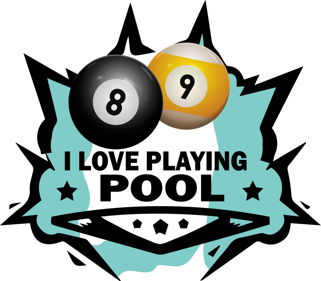 I Love Playing Pool - Pool Clipart (1069x935), Png Download