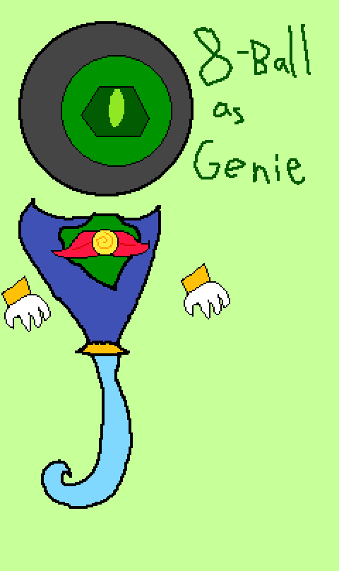 8-ball As Genie - User Clipart (480x808), Png Download