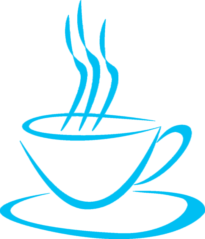 Coffee Cup Png Black And White Clipart (689x800), Png Download