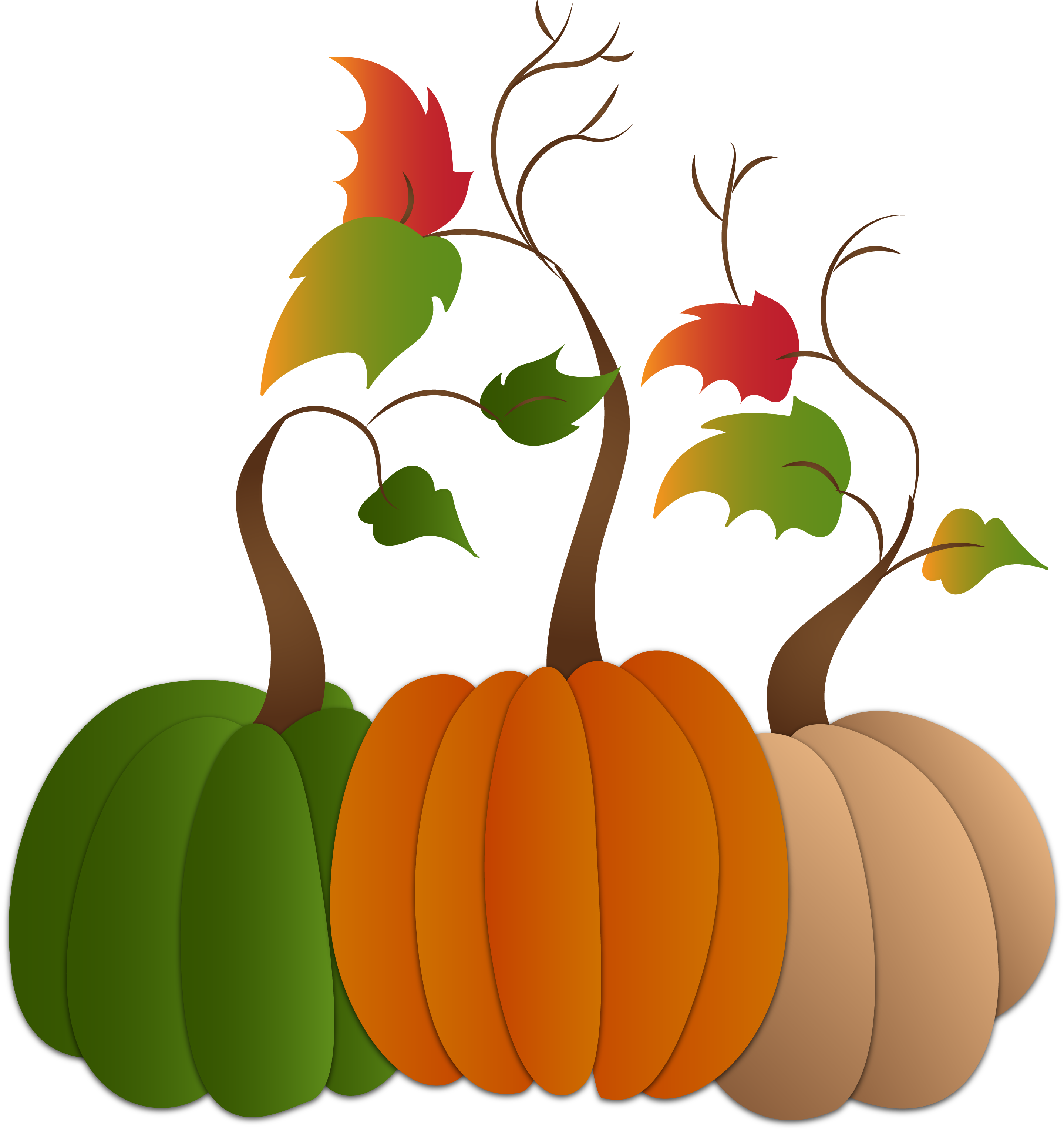 Pumpkin Trio Pumpkin Clipart Full Size Clipart (1651302) PinClipart