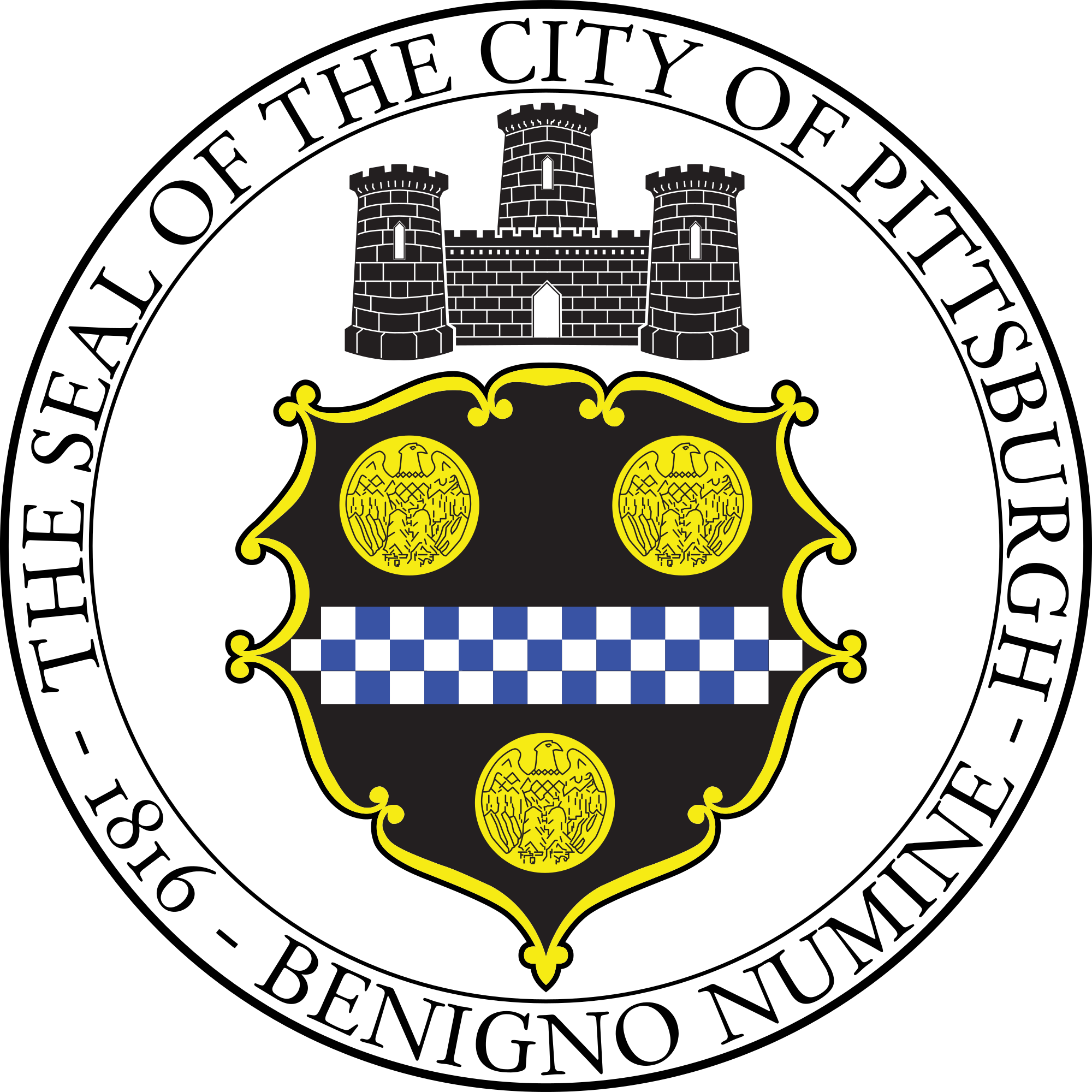 Open - Pittsburgh City Council Logo Clipart (2000x2000), Png Download