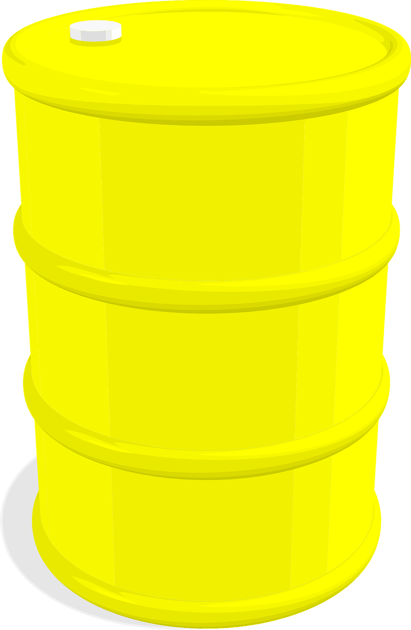 Barrel Container Oil Yellow Png Image - Yellow Barrel Png Clipart (836x1280), Png Download