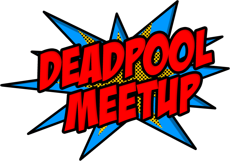 Nycc Deadpool Meetup In Times Square - Graphic Design Clipart (775x543), Png Download