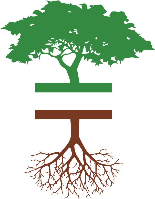 Apple Tree With Roots Silhouette Clipart (1200x900), Png Download