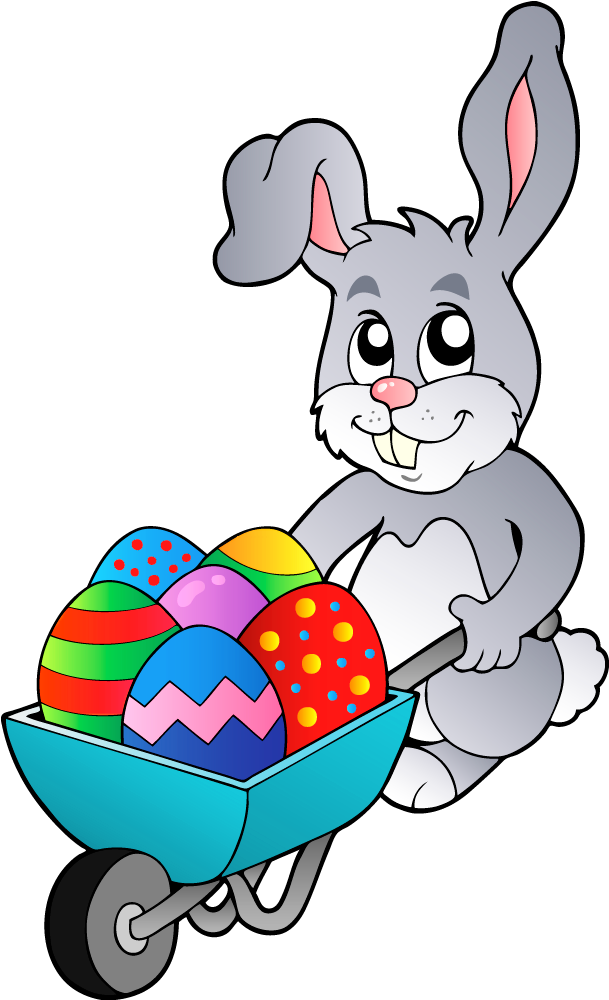 Free Png Transparent Easter Bunny With Egg Cartpicture - Easter Coloring Book 1 Clipart (480x758), Png Download